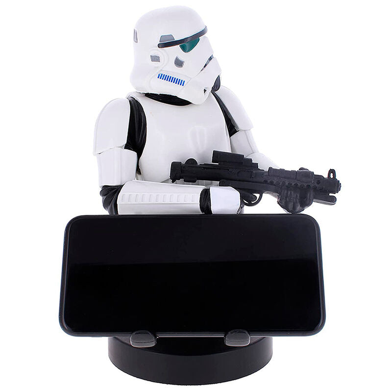 Support câble Stormtrooper en usage avec manette Xbox Series S et câble de charge