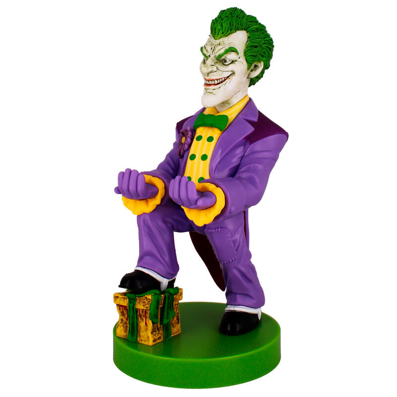 Support Cable Guy Joker maintenant un smartphone posé verticalement, compatible iPhone