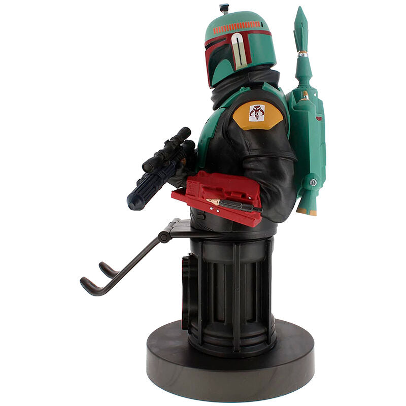 Packaging officiel EXQUISITE GAMING du support Cable Guy Boba Fett 20cm