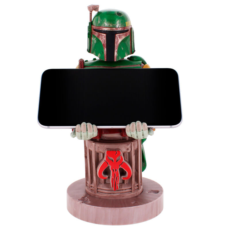 Packaging officiel EXQUISITE GAMING du support Cable Guy Boba Fett Star Wars, six images produit