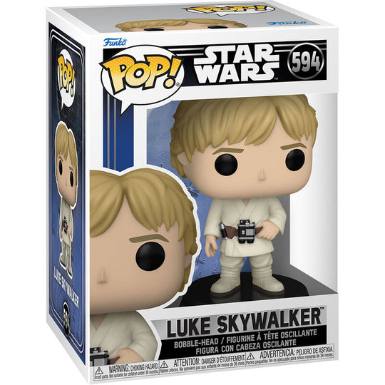Figurine Funko POP Luke Skywalker Star Wars 9cm en vinyle dans sa boîte vitrine avec fenêtre transparente