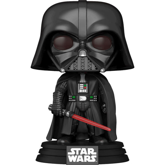 Vue latérale de la boîte cadeau Funko POP contenant la figurine Darth Vader Star Wars