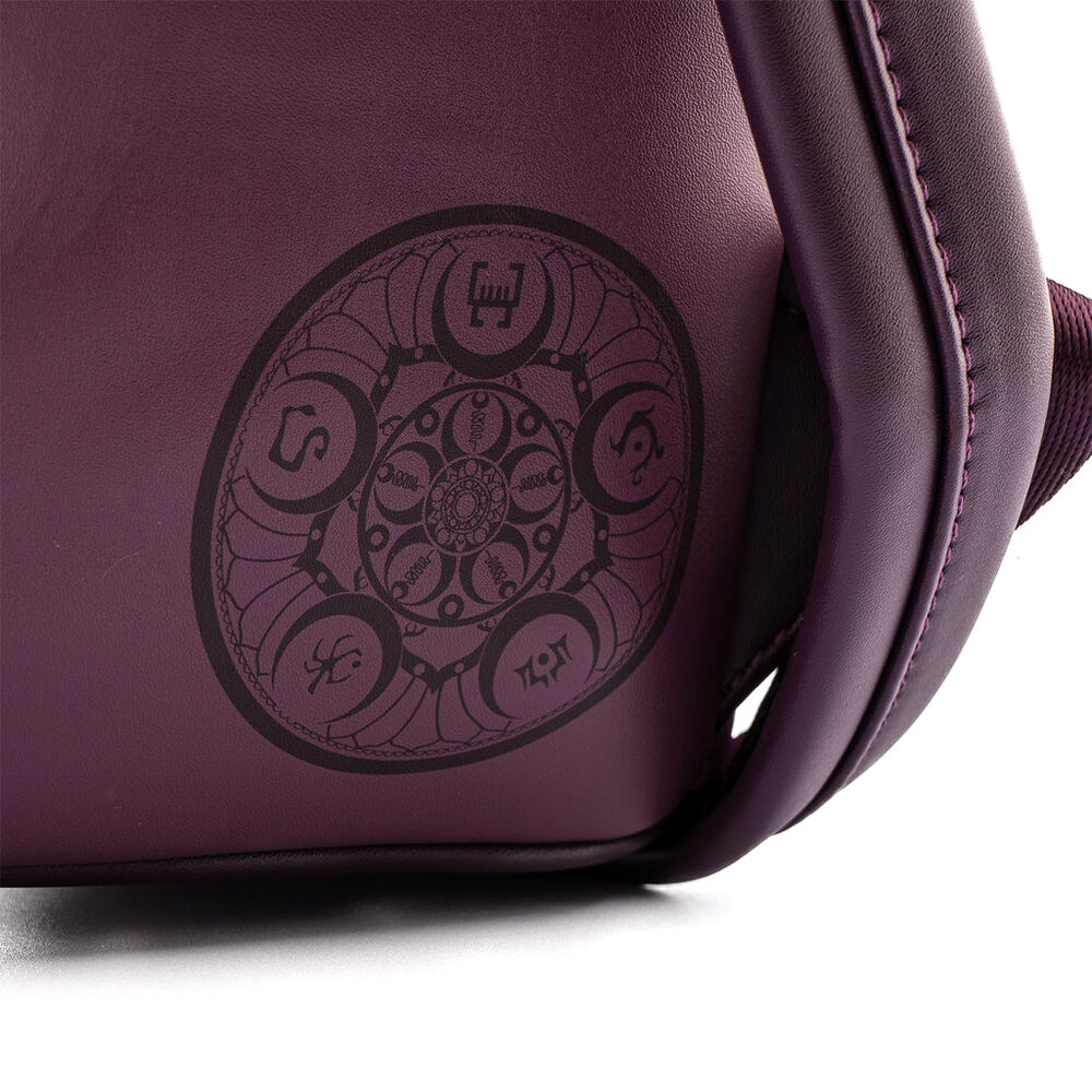 Intérieur du sac à dos Loungefly avec doublure à motif coordonné inspiré de Raya and the Last Dragon