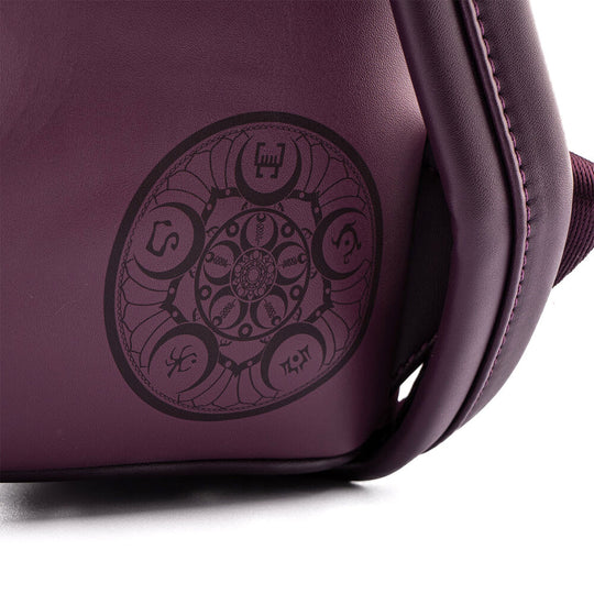 Intérieur du sac à dos Loungefly avec doublure à motif coordonné inspiré de Raya and the Last Dragon
