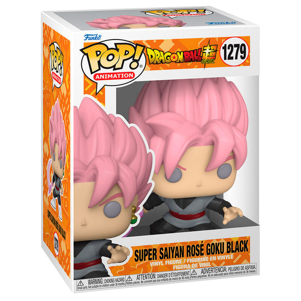 Figurine Funko POP Goku Black en Super Saiyan Rose de Dragon Ball Super vue de face avec détails précis et couleurs vives
