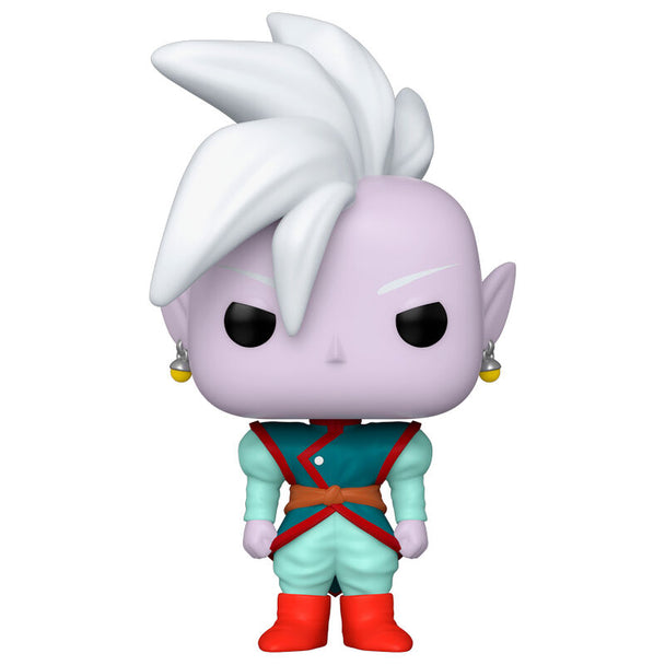 Détail de la figurine Dragon Ball Super Shin Funko POP montrant les traits caractéristiques du personnage en vinyle