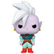 Détail de la figurine Dragon Ball Super Shin Funko POP montrant les traits caractéristiques du personnage en vinyle
