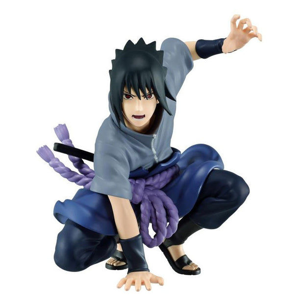 Figurine Uchiha Sasuke 9cm de face avec détails précis et couleurs vives