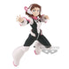 Figurine Ochaco Uraraka de My Hero Academia en pose dynamique, vue de face