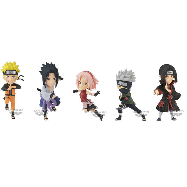 Figurine Naruto Shippuden World Collectable de 7 cm vue de face avec détails colorés et finition soignée