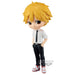 Figurine Denji Chainsaw Man Q Posket 14cm vue de face avec détails soignés