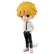 Figurine Denji Chainsaw Man Q Posket 14cm vue de face avec détails soignés