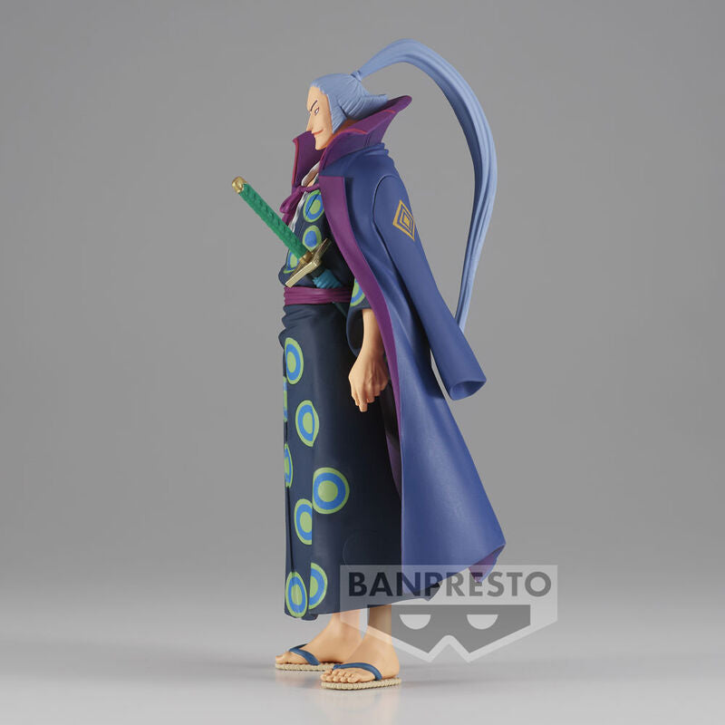 Profil latéral de la figurine Denjiro 17cm BANPRESTO avec finition soignée