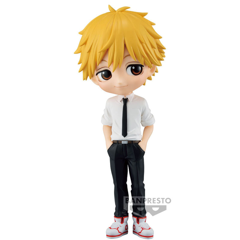 Vue arrière de la figurine Denji Chainsaw Man Q Posket mettant en valeur la texture