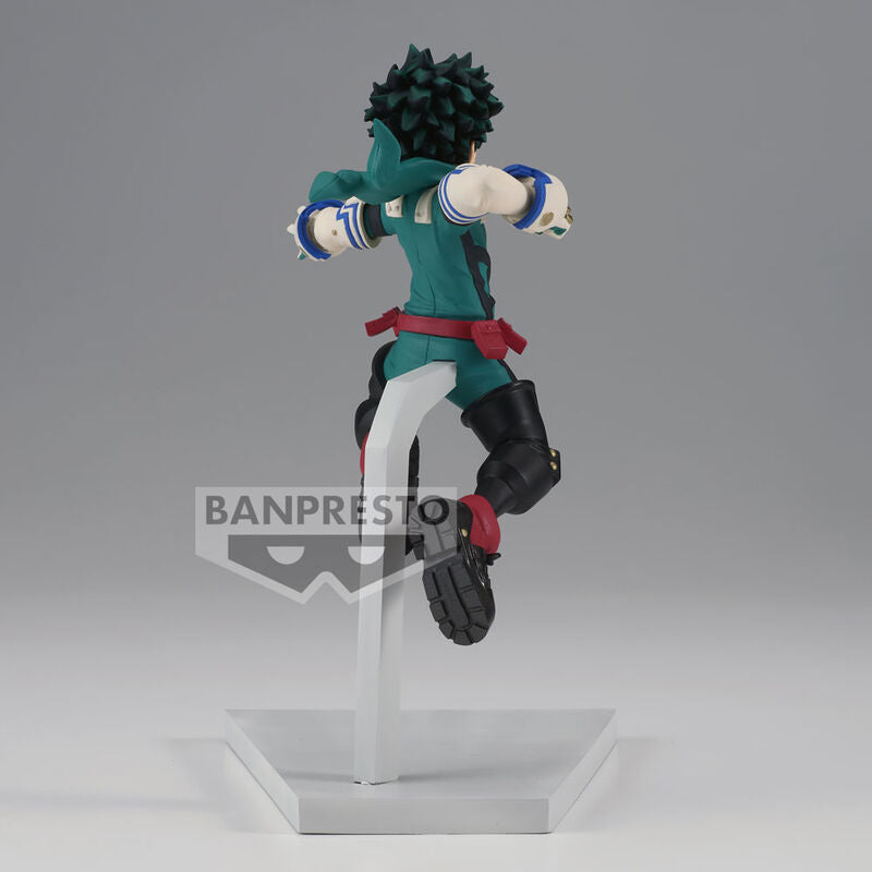 Figurine Izuku Midoriya Deku sur socle, idéale pour collection My Hero Academia et décoration