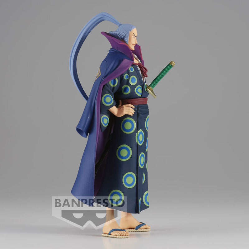 Vue arrière de la figurine Denjiro mettant en valeur les textures et couleurs