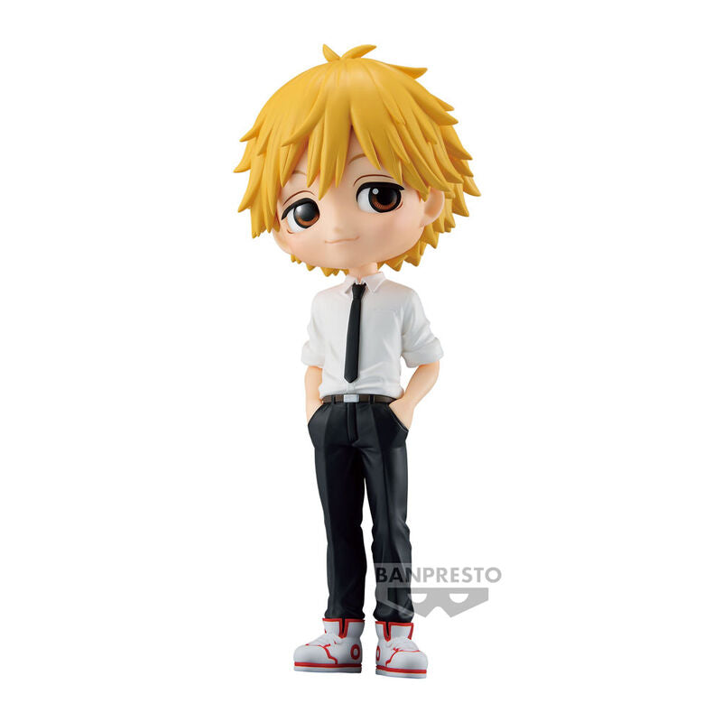 Figurine Denji Chainsaw Man Q Posket BANPRESTO présentée sur fond neutre