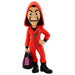 Profil latéral de la figurine MINIX Tokio 12cm avec costume rouge et masque emblématique