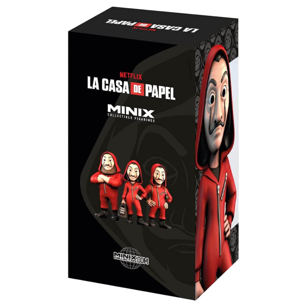 Photo de la figurine MINIX Tokio 12cm sur un socle, exposée avec un fond neutre pour collection