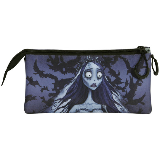 Trousse The Corpse Bride Emily KARACTERMANIA vue de face avec les trois compartiments fermés