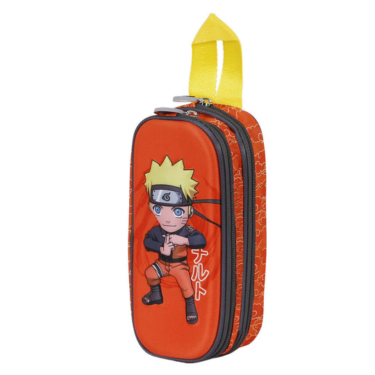 Présentation des détails du design 3D embossé sur la trousse Naruto Shippuden Chikara KARACTERMANIA