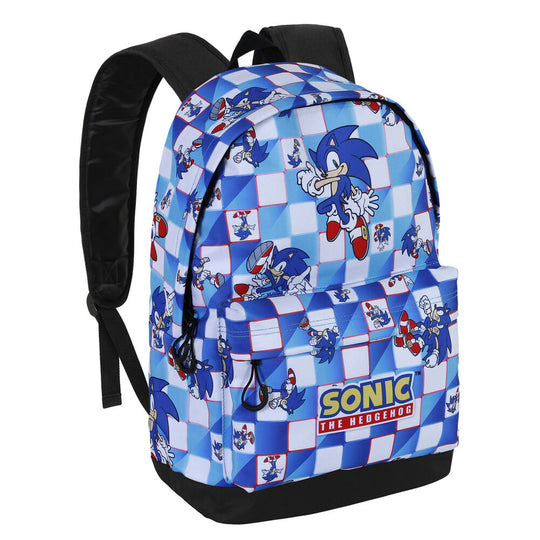 Bretelles rembourrées et sangle arrière adaptable au trolley du sac Sonic The Hedgehog