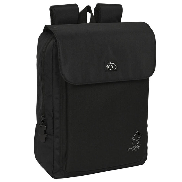 Vue de face du sac à dos Disney Mickey 39cm avec grand compartiment principal fermé