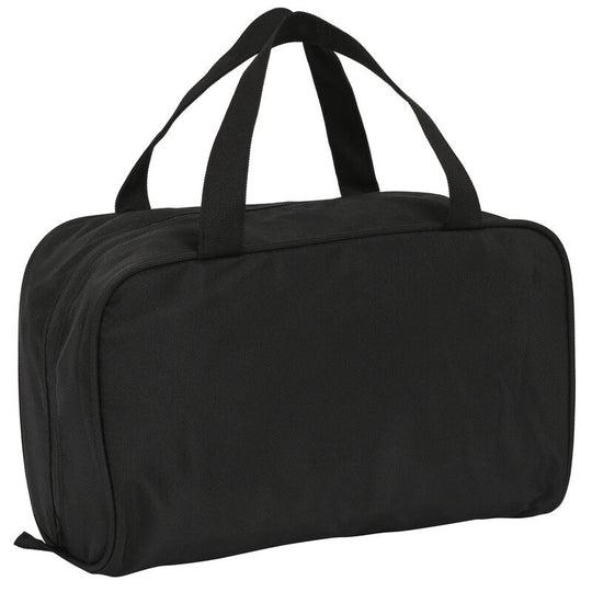 Intérieur du vanity case avec compartiment doublé et organisateur pour produits de beauté et accessoires