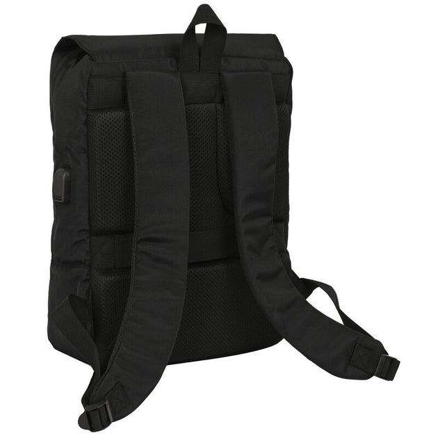 Détail du compartiment pour ordinateur portable 13,3 pouces intégré au sac SAFTA