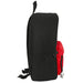 Intérieur du sac à dos avec compartiment rembourré pour ordinateur portable jusqu'à 14,1 pouces et poche zippée