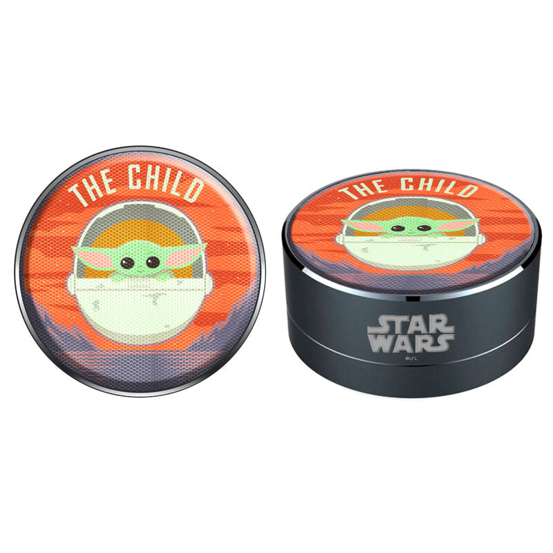 Enceinte Bluetooth portable Baby Yoda Mandalorian avec design compact et aluminium premium