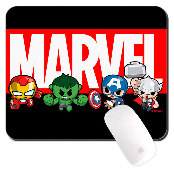 Tapis de souris Marvel ERT GROUP vu de dessus avec design coloré et dimensions 22x18cm