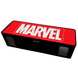 Vue de l'enceinte Marvel avec batterie intégrée 2000 mAh et câble de charge USB inclus