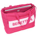 Deux poches frontales zippées du sac Benetton Raspberry SAFTA, parfaites pour ranger accessoires et petits objets