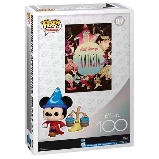 Emballage officiel Funko POP édition Disney 100e anniversaire avec image de Mickey Apprentice Sorcerer sur la boîte