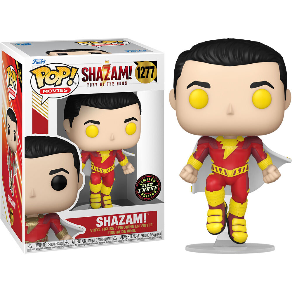 Figurine Funko POP Shazam Chase 9 cm en vinyle avec boîte vitrine transparente