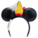 Vue latérale du serre-tête Minnie Brave Little Tailor montrant les oreilles et le nœud rouge