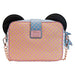 Détail de la bandoulière chaîne rose gold ajustable et amovible du sac Minnie Mouse Loungefly