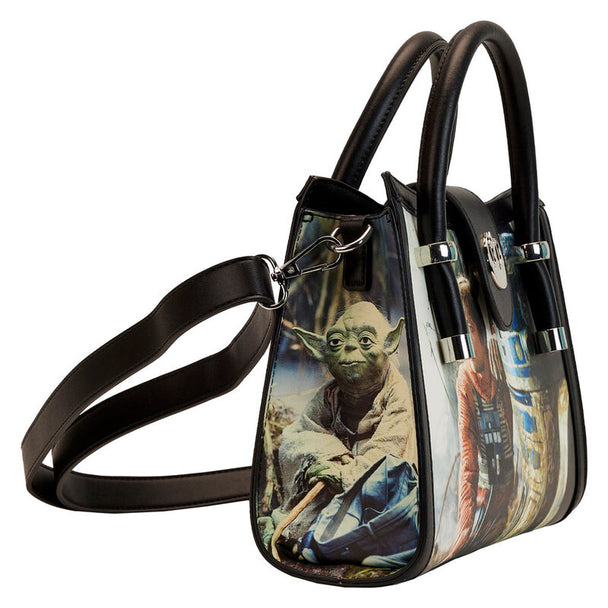 Détail de la bandoulière ajustable et amovible du sac Loungefly Star Wars Empire Strikes Back