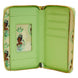 Intérieur du portefeuille Loungefly Disney La Princesse et la Grenouille avec doublure imprimée coordonnée