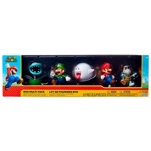 Figurines Super Mario Bros 6cm en blister JAKKS PACIFIC avec Mario et Luigi détaillés