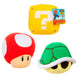 Peluche sonore Super Mario Bros en position assise avec boutons pour activer les sons