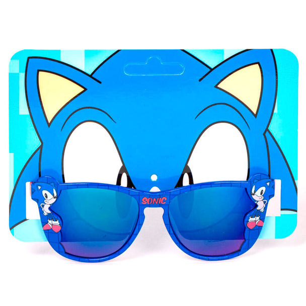 Lunettes de soleil Sonic The Hedgehog premium CERDÁ vue de face avec design bleu et rouge distinctif
