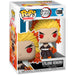 Figurine Funko POP Kyojuro Rengoku de Demon Slayer en vinyle de 9 cm dans sa boîte vitrée officielle FUNKO
