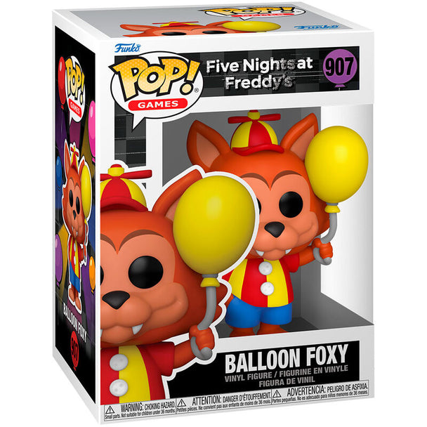 Figurine Funko POP Balloon Foxy de Five Nights at Freddy's en vinyle de 9 cm dans sa boîte vitrine transparente