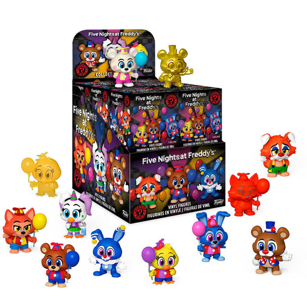 Figurine Mystery Minis Five Nights at Freddy's représentant Freddy Fazbear avec détails colorés et expression menaçante