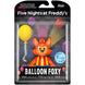 Figurine exclusive Balloon Foxy 12,5cm de Five Nights at Freddy's par FUNKO, vue de face avec détails précis