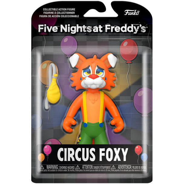 Action figure Circus Foxy de 12,5cm vue de face, détaillée et colorée, issue de la collection Funko Five Nights at Freddy's