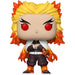 Vue de face de la figurine Funko POP Kyojuro Rengoku avec détails précis et couleurs vives de l'anime Demon Slayer
