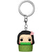 Vue rapprochée du porte-clés Pocket POP Funko Nezuko Kamado montrant la finition soignée et le porte-clés métallique